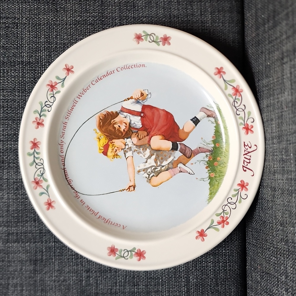 1984 June Sarah Stilwell Weber Calendar Collection Plate